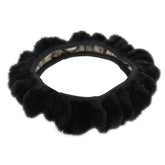 Universal Premium Soft Short Plush Winter Car Steering Wheel Cover, Outer Diameter: About 25-35cm